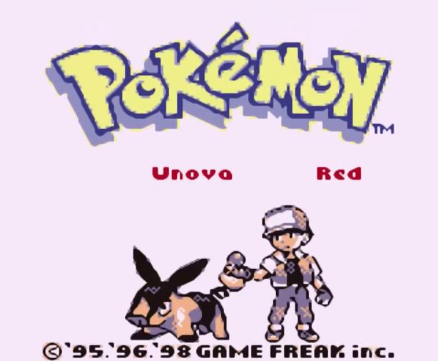 Pokemon Unova Red para GBC Imagen Portada