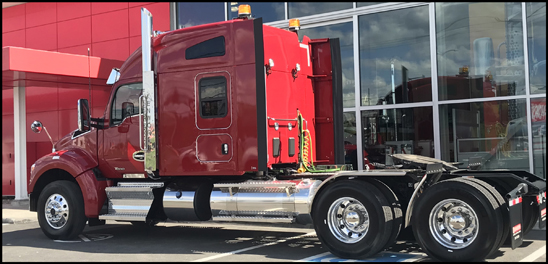 Kenworth T880S with 76-inch mid-roof sleeper