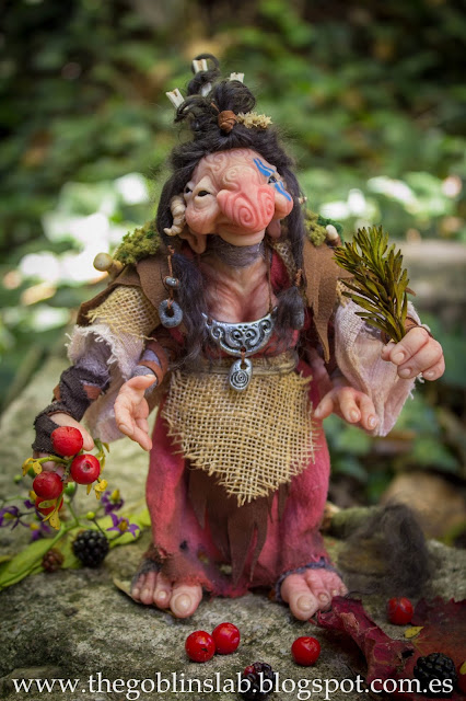 ooak fantasy creature healer goblin