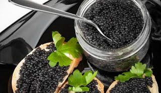 Caviar Beluga  Berasal dari ikan beluga sturgeon