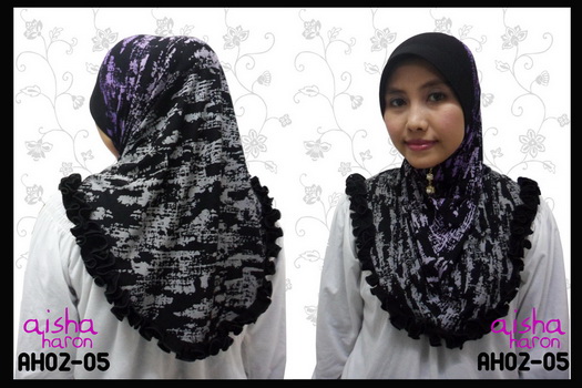 Tudung Cotton Ropol Corak