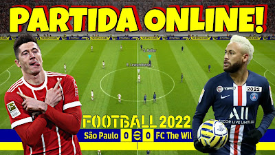 eFOOTBALL 2022 mobile modo online gameplay