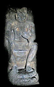 Buddha shrine inside the Aurangabad caves