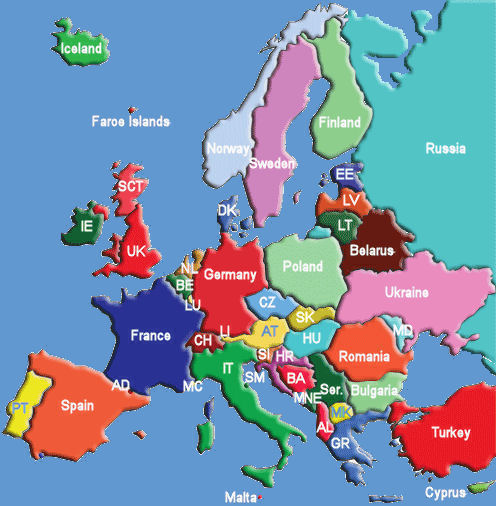 news tourism world: Map of Europe Travel Pictures