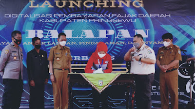 Pemkab Pringsewu Launching BALAPAN, Digitalisasi Pembayaran Pajak Daerah Berbasis QRIS