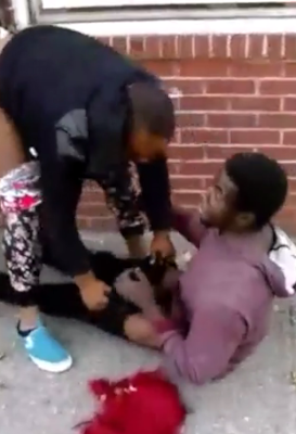 TF? Woman attempts to rape a man in public & a crowd films the whole thing while cheering the woman on (video)