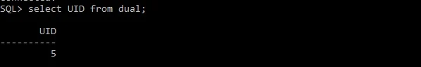 Use of UID function