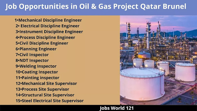 Job Opportunities in Oil & Gas Project Qatar Brunel