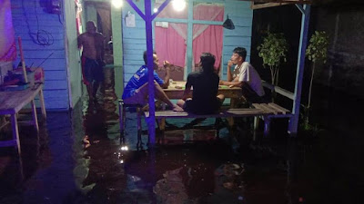 Banjir ROB Rendam Belasan Rumah di Kelurahan Pulau Pedalaman