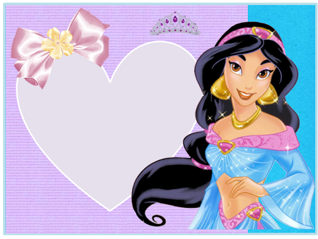 Jasmine free printable Invitations, Cards or Backgrounds.