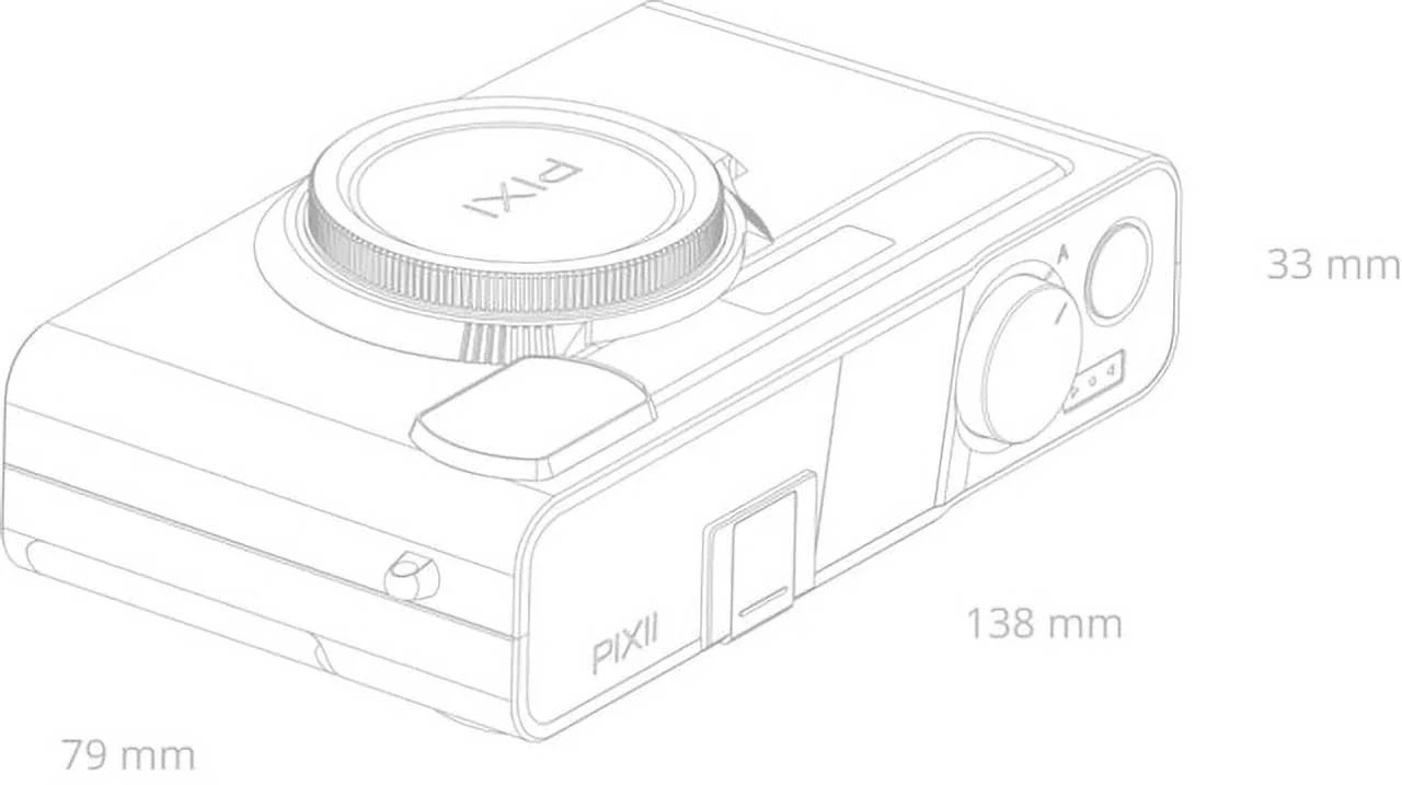 Габаритные размеры камеры Pixii Max