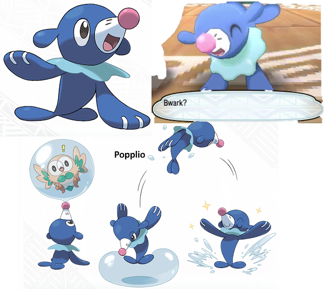 Popplio Sea Lion Pokémon Sun Moon water starter