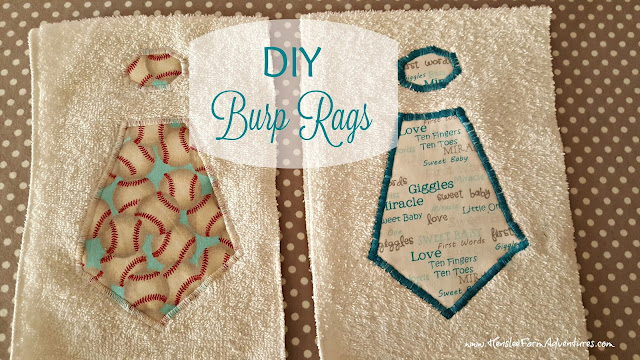 DIY Burp Rags  www.HensleeFarmAdventures.com