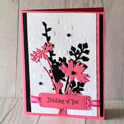 Floral handmade greeting card using Stampin' Up! Quiet Meadow BundleItem#155847