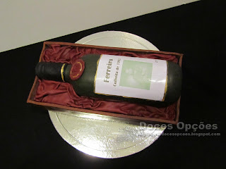 cake bottle wine