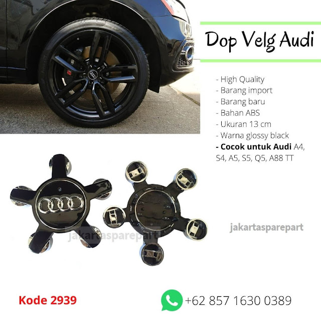 Dop Velg Audi Model Bintang Warna Glosy Black