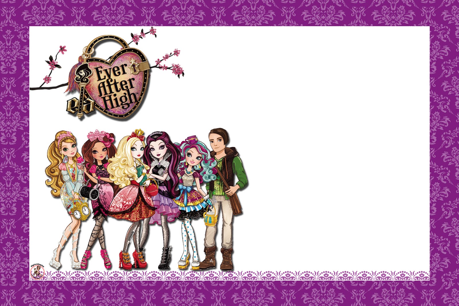 kit personalizados tema ever after high