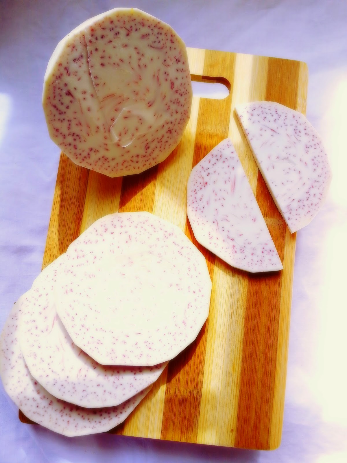 KUIH BAKUL GORENG DENGAN UBI KELADI (YAM NIAN GAO FRITTERS 