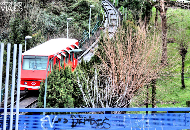 Curva del funicular de Artxanda