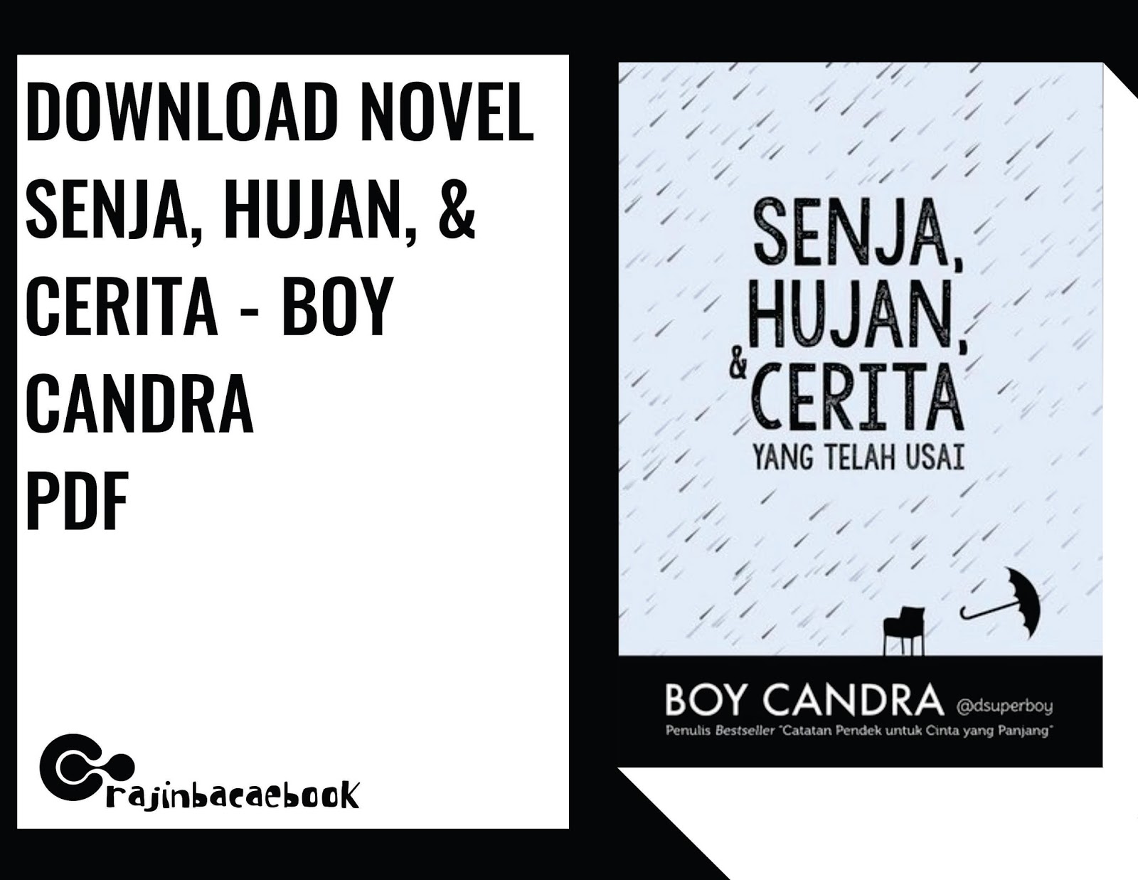 Download Ebook Gratis Boy Candra - Senja, Hujan, & Cerita 