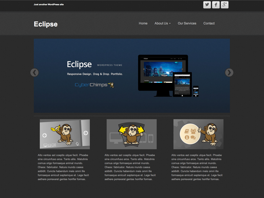 http://wordpress.org/themes/eclipse