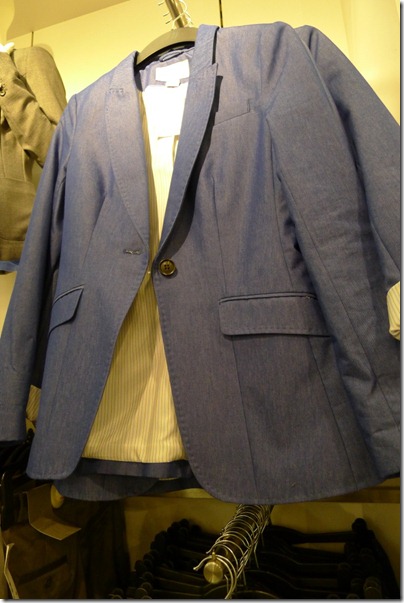 chambray blazer H&M