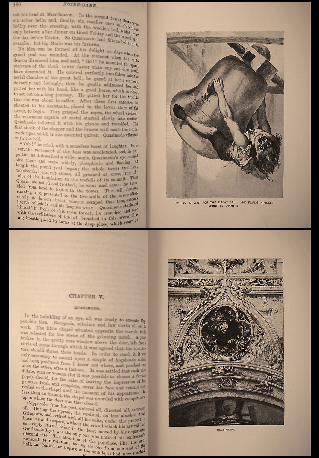 IsFive Antiquarian Books: 1888 HUNCHBACK OF NOTRE DAME (NOTRE DAME DE