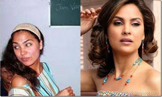 Indian Actresses Make-up And Without Make-Up Pic