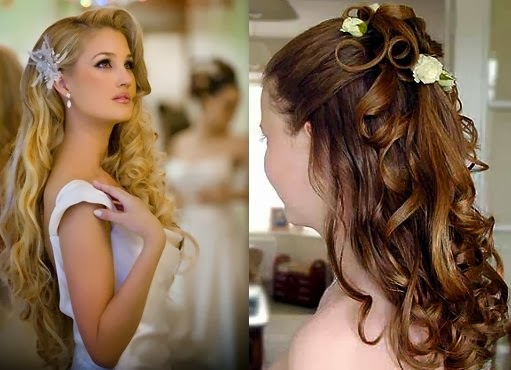wedding hairstyles for curly hair Pictures of Wedding Hair Styles For Summer 2011 Celebrity Formal 