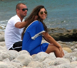 wesley sneijder and yolanthe cabau van kasberge