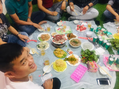 Nấu cỗ ở hạ đình thanh xuân