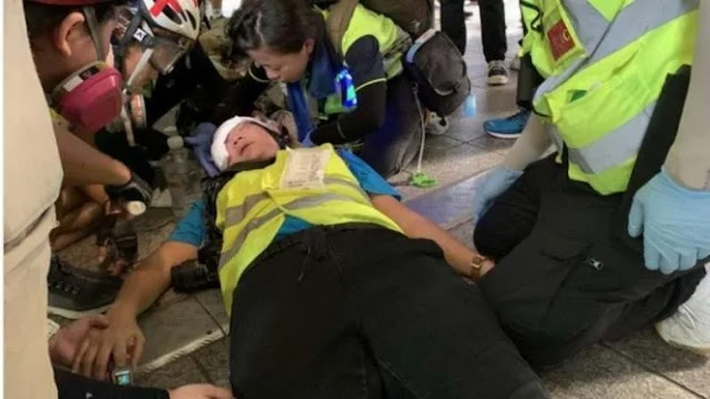 Wartawan Indonesia Kena Tembak Demo Ricuh di Hong Kong