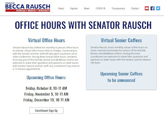 Senator Rausch to host virtual office hours in October and November