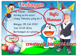 Membuat teks informasi undangan