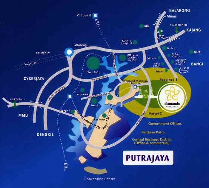 Malaysia Maps Library: Alamanda, Putrajaya