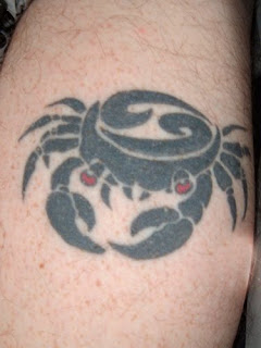 Cancer Zodiac Tribal Tattoos Red Eye