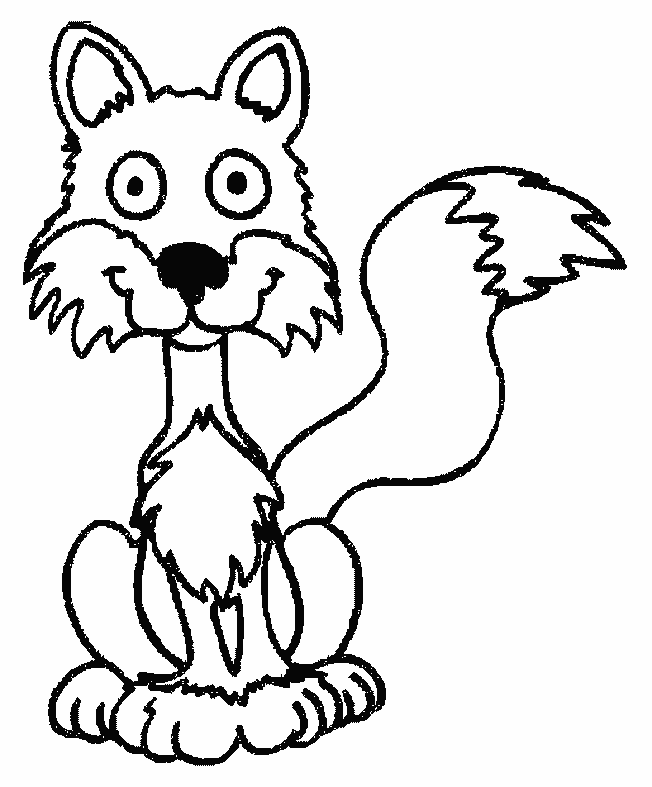 Free Animal Fox Coloring Printable Pages title=