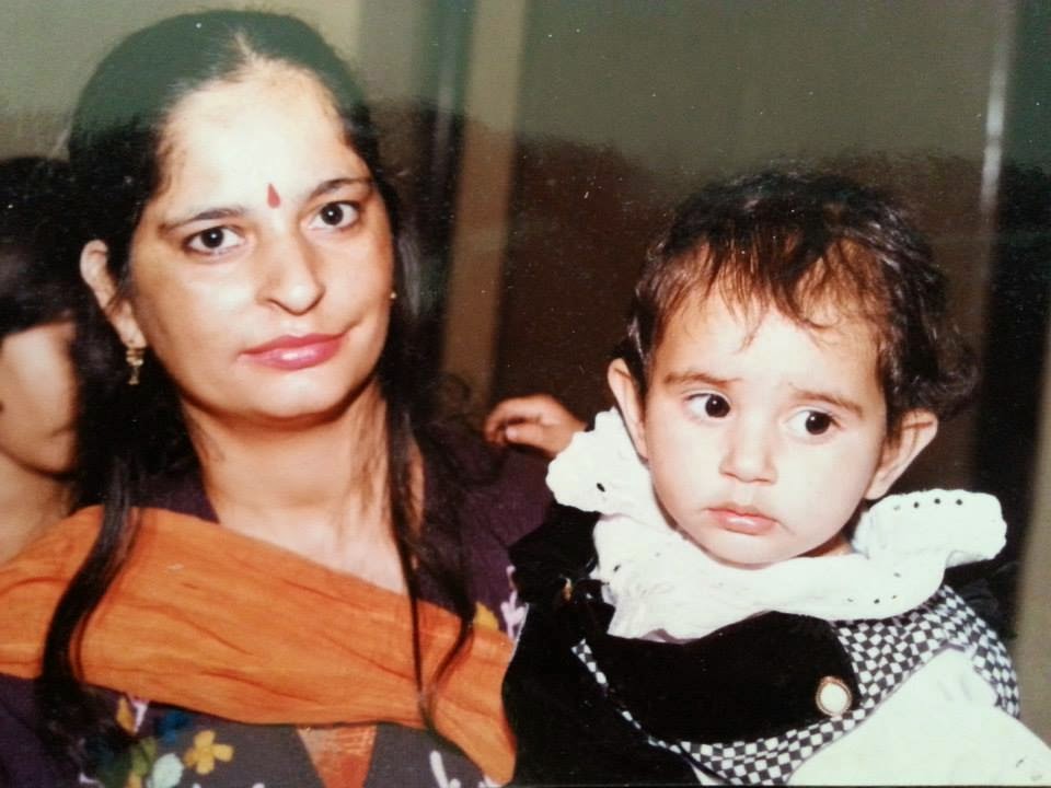 Television (TV) Actress Disha Parmar Childhood Photo with Mother Lovleen Parmar | Television (TV) Actress Disha Parmar Childhood Photos | Real-Life Photos