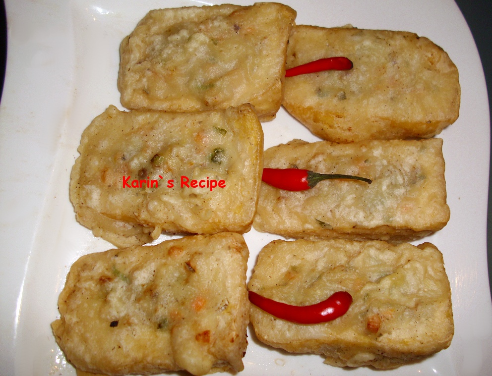 Karin s Recipe Tahu  Isi Sayuran Renyah Crispy  Vegetables 