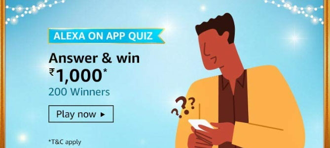 Amazon Alexa on App Quiz answers of 19th October 2020