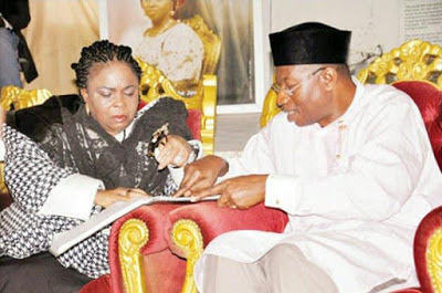 Goodluck Jonathan On Mama H.I.D Awolowo's Death... "Her Death Forced Me Out Of Hiding"