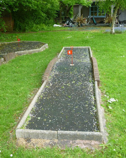 Crazy Golf course at the Thorne Park Golf Centre in Salcombe Regis, near Sidmouth, Devon