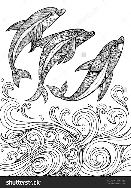 Dolphin Zentangle  Google Search Zentangle Drawingszentangle  Patternsadult Coloring Pagesdolphin 