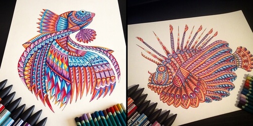 00-Zentangle-Animal-Connor-Martyn-www-designstack-co