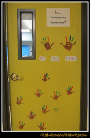 photo of: Classroom Door Decoration for Thanksgiving (Thanksgiving RoundUP via RainbowsWithinReach) 