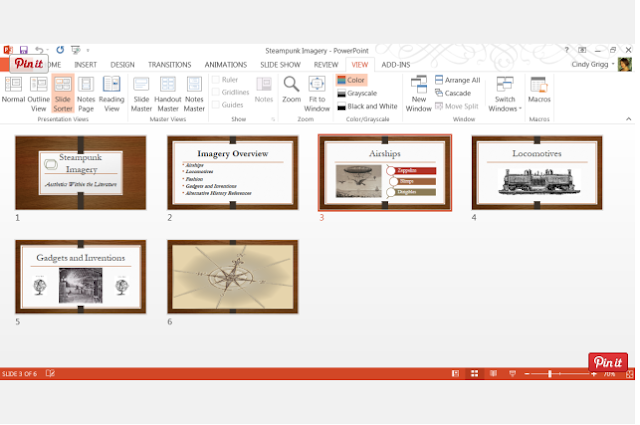 Slide Show View, Slide Sorter View, dan Notes View pada Microsoft PowerPoint