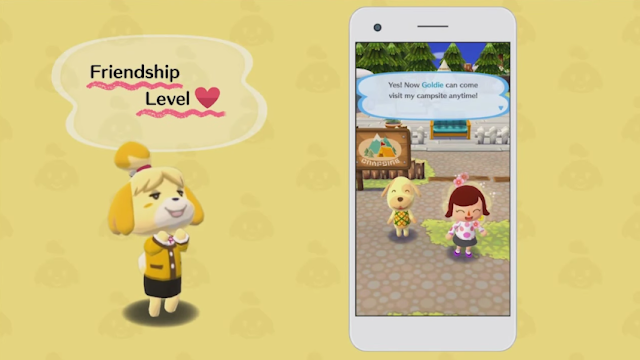 Animal Crossing Pocket Camp friendship level Isabelle Goldie