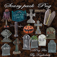 Scary pack PNG tubes halloween