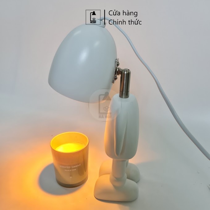 [ dendotnenthomhanoi ] Đèn đốt nến thơm ROBOT - New 2022 - Chỉnh được độ sáng