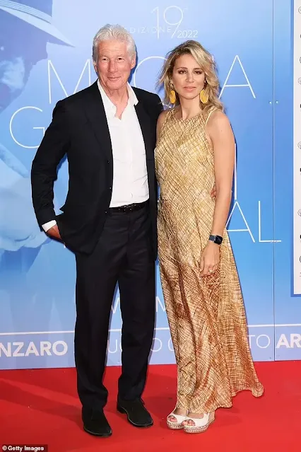 Richard Gere was joined by his wife Alejandra Silva